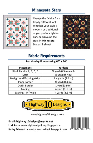 Minnesota Stars PDF Quilt Pattern
