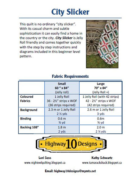 City Slicker PDF Quilt Pattern