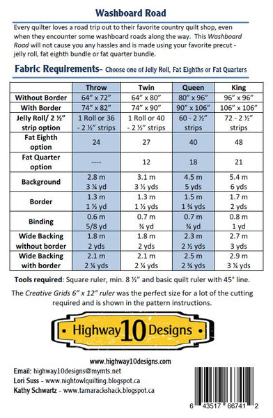 Washboard Road PDF Quilt Pattern